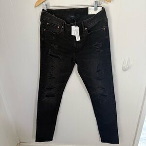 American Eagle Outfitters Distressed Dark Skinny Jeans. Airflex+ Rocker Plus